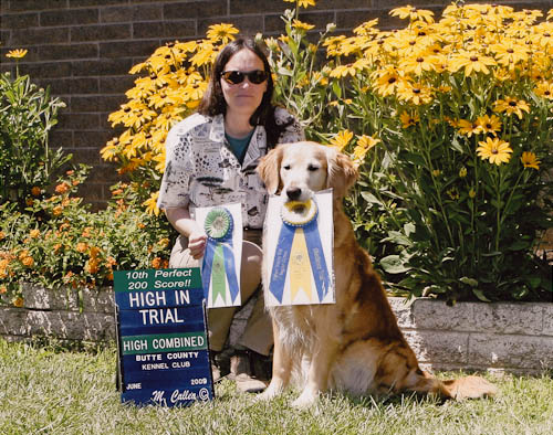 Dream and Dee Dee Anderson win High in Trial with her 10th perfect 200 score.