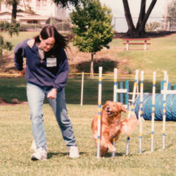 Kit and Dee Dee Anderson in Agility.